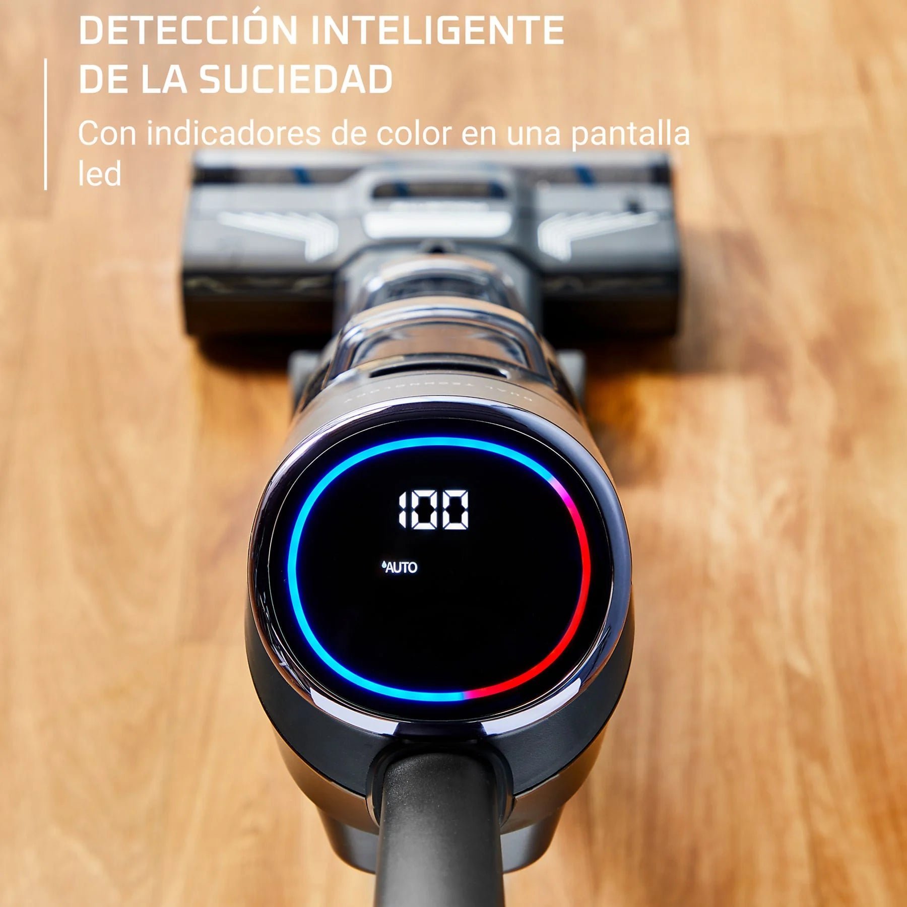 Fregona eléctrica - Rowenta X Clean 4 GZ5035, 2 en 1, Aspira y friega, Sin cables, 200 W, Smart, Autonomía 50 min, Autolimpieza, Negro